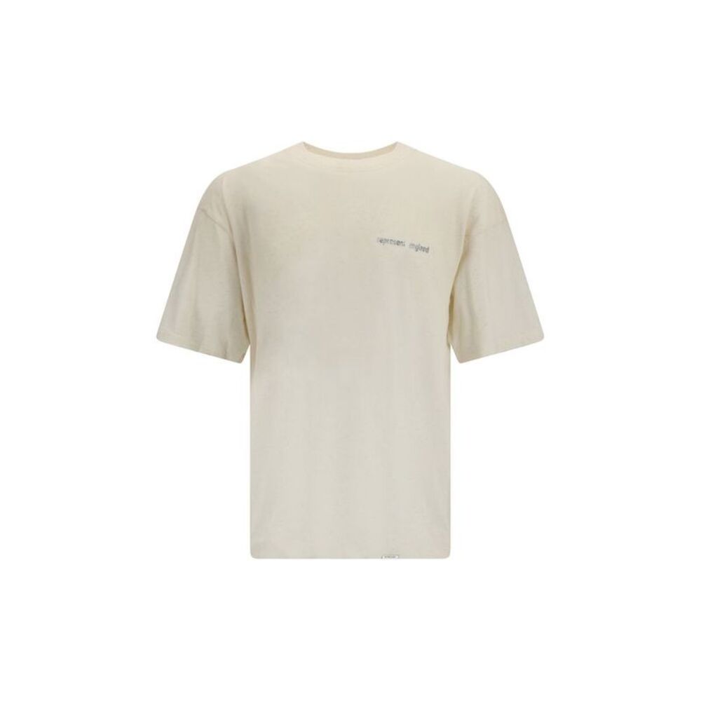 Represent Beige Cotton Men's T-Shirt